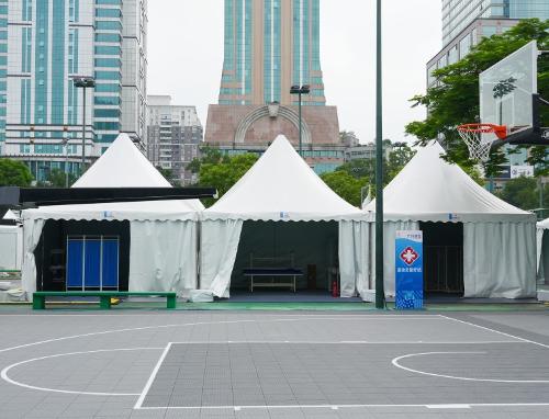 Corridor formed by two rows of event structures