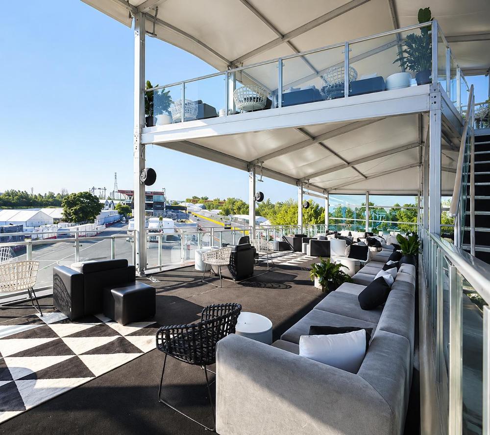 Upper-Level Lounge View